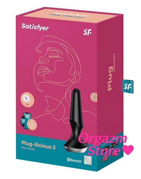Анальная смарт-вибропробка Satisfyer Plug-ilicious 2 Black SO5444 фото