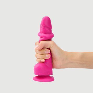 Реалістичний фалоімітатор Strap-On-Me Sliding Skin Realistic Dildo Fuchsia S, ефект рухливої шкіри SO6254 фото