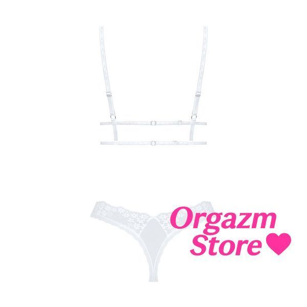 Еротичний комплект Obsessive Heavenlly 2-pcs set XS/S, бюстгальтер і танга SO8172 фото