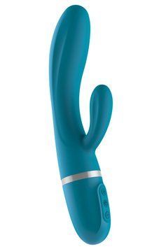 Вибратор-кролик Liebe Bend It Plus Ocean Blue, гибкий, 2 мотора, 10 режимов SX1587 фото