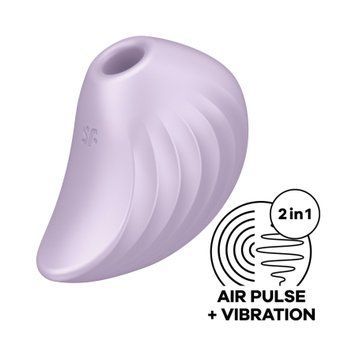 Вакуумный клиторальный стимулятор с вибрацией Satisfyer Pearl Diver Violet SO6078 фото