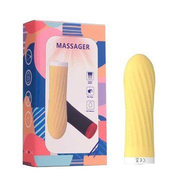Мінівібратор &laquo;Rechargeable Silicone Touch&raquo; 10 режимів вібрації жовтий 2327704464 фото