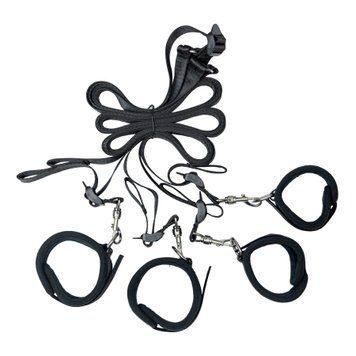 Растяжка на кровать Punishment - 5-Piece Bed Restraint Kit &ndash; Black SX2229 фото