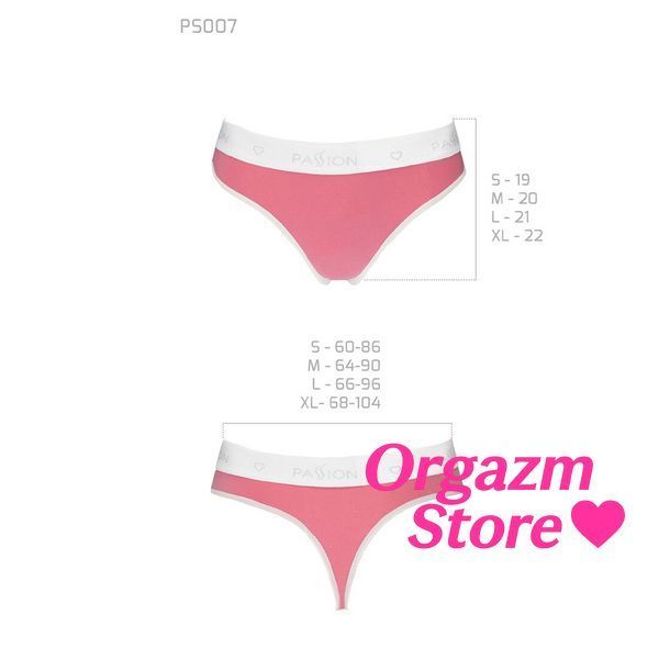 Спортивные трусики-стринги Passion PS007 PANTIES L, pink SO4255 фото
