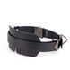 Маска на глаза LOCKINK Blindfold Kit, черная, натуральная кожа, регулируемый объем SX0833 фото 4