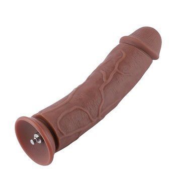 Силіконовий фалоімітатор для секс-машин Hismith 11&Prime; Silicone Dildo, система KlicLok SO6208 фото