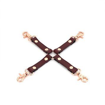 Кожаная крестовина Liebe Seele Wine Red Hogtie SO9459 фото