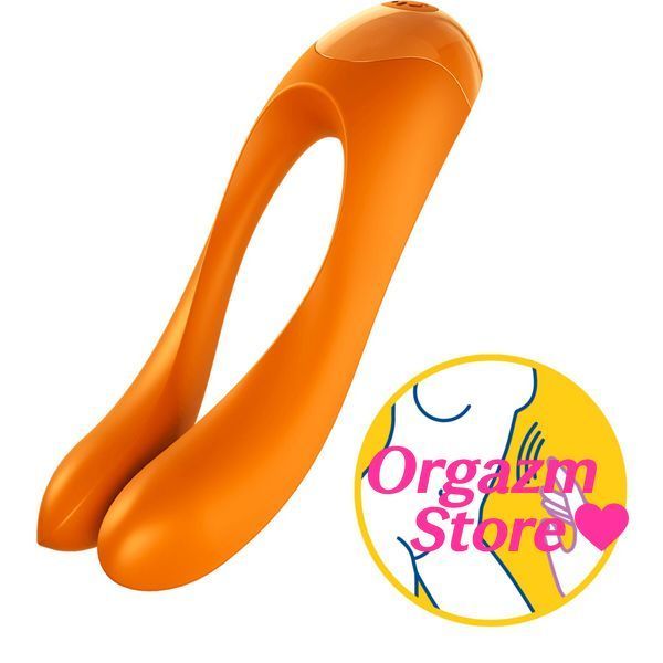 Вибратор на палец Satisfyer Candy Cane Orange SO4652 фото