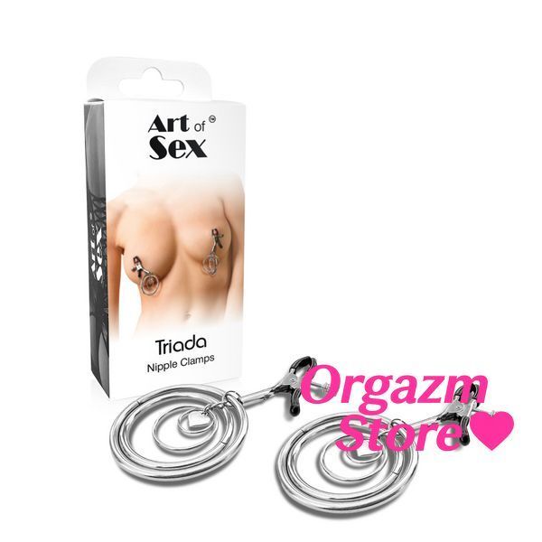 Затискач для сосків Art of Sex - Nipple Clamps Triada SO9837 фото