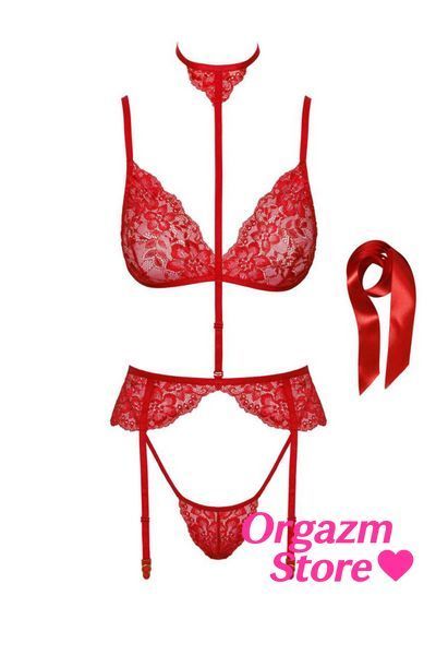 Комплект Kissable Bondage Kiss Set Red L/XL SX1963 фото
