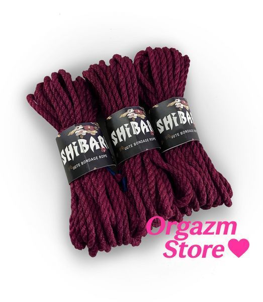 Джутова мотузка для шібарі Feral Feelings Shibari Rope, 8 м фіолетова SO4007 фото
