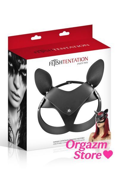 Маска кішки Fetish Tentation Adjustable Catwoman Diamond Mask SO4661 фото
