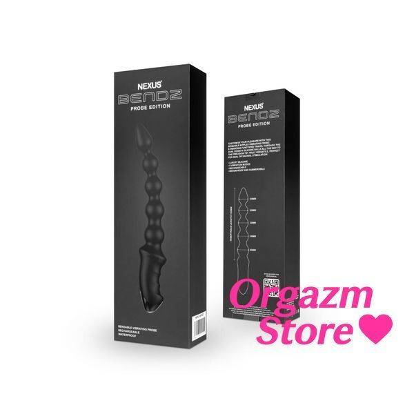 Анальный вибратор-бусы Nexus BENDZ Bendable Vibrator Probe Edition, эффект памяти формы SO6637 фото