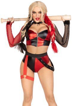 Эротический костюм Leg Avenue Crime Spree Sweetie Costume L, топ, шорты SO9206 фото
