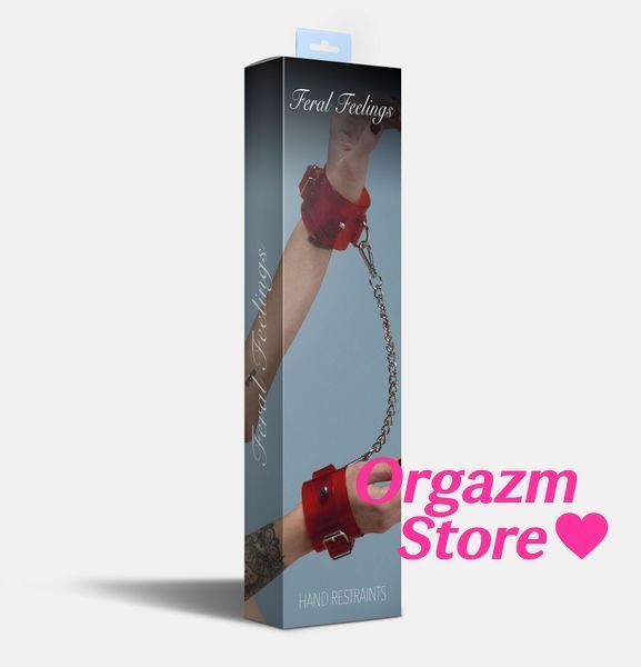 Наручники Feral Feelings - Hand Restraints Red Trasparent SO9298 фото