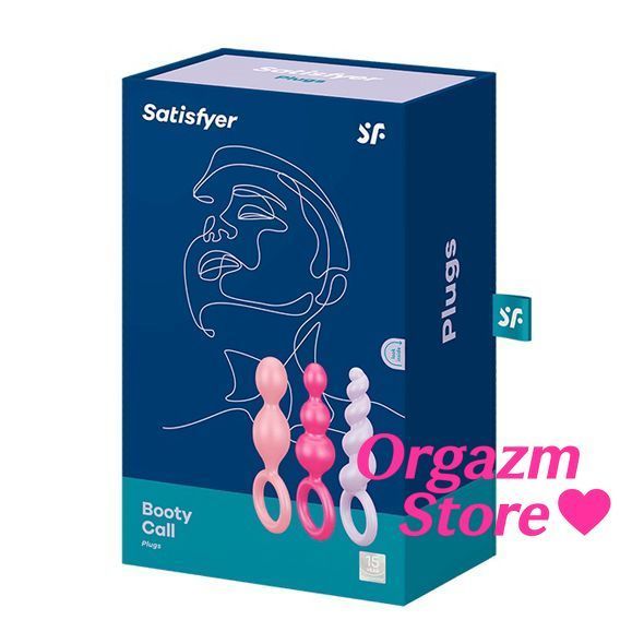 Набор анальных игрушек Satisfyer Plugs colored (set of 3) - Booty Call, макс. диаметр 3 см SO2324 фото