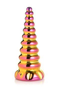 Фентезійний скляний фалоімітатор Creature Cocks Twilight Rainbow Glass Dildo, 16 см SX2224 фото