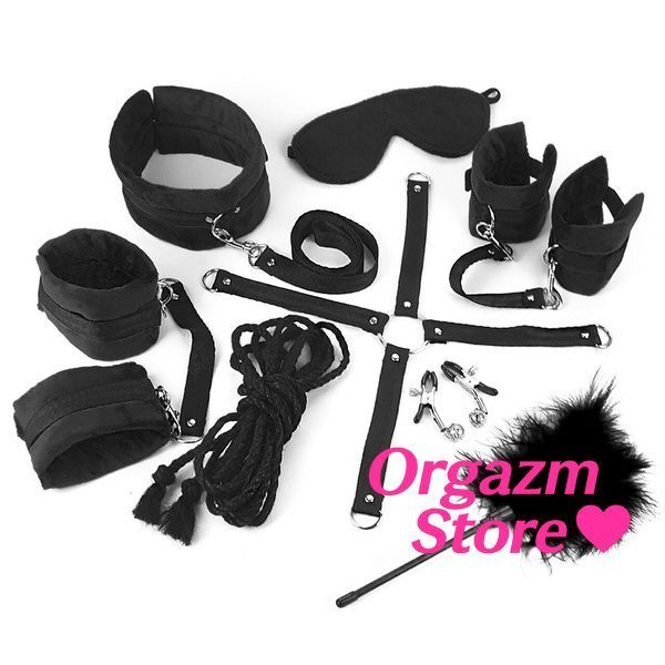 BDSM-набор Art of Sex &ndash; Soft Touch BDSM Set, черный, 9 предметов SO6598 фото