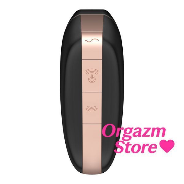 Вакуумный клиторальный стимулятор Satisfyer Love Triangle Black с управлением через интернет SO3894 фото