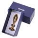 Металева анальна пробка LOCKINK SEVANDA Pearl Rose-shape Anal Plug, зі штучною перлиною SX0888 фото 6